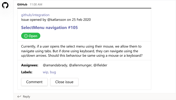 github microsoft teams integration