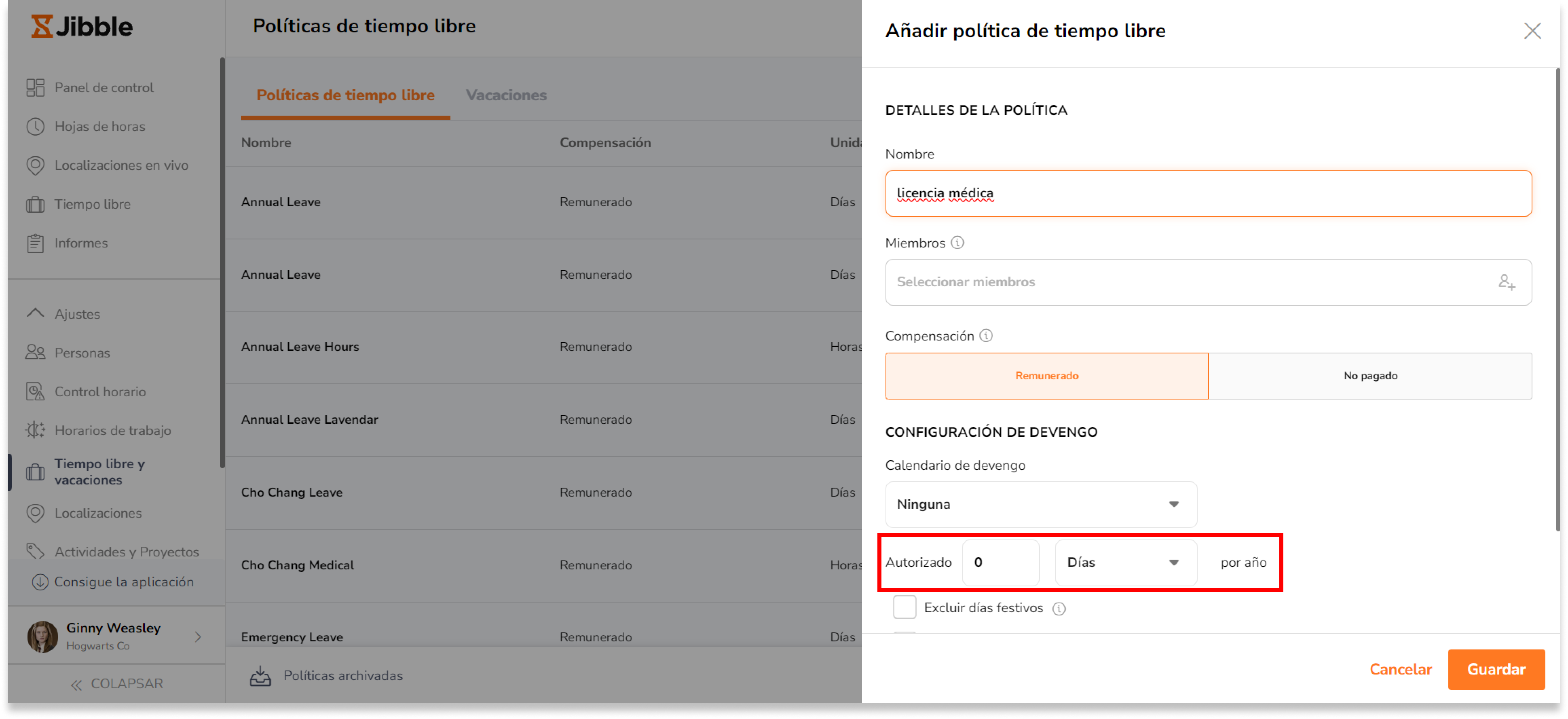 Lavender creó una política de tiempo libre, Vacaciones Anuales, con un derecho de 12 días al año.