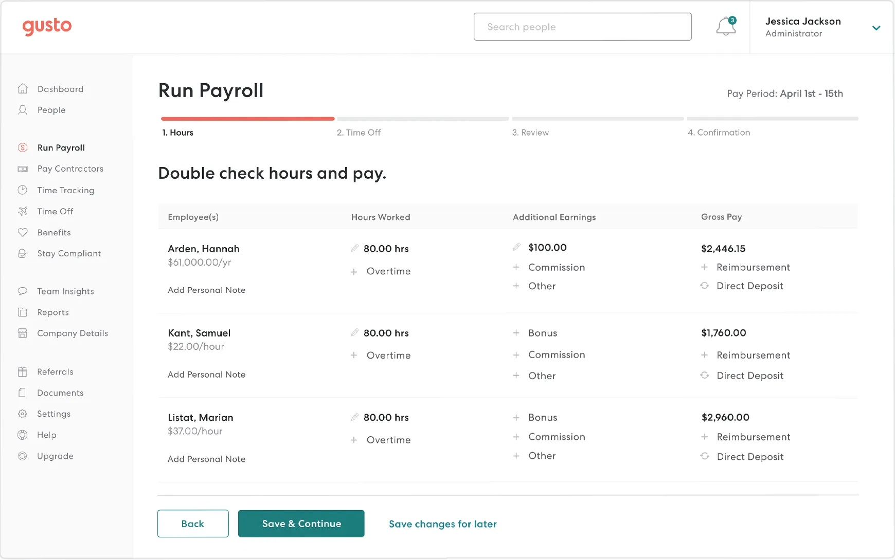 Gusto payroll overview