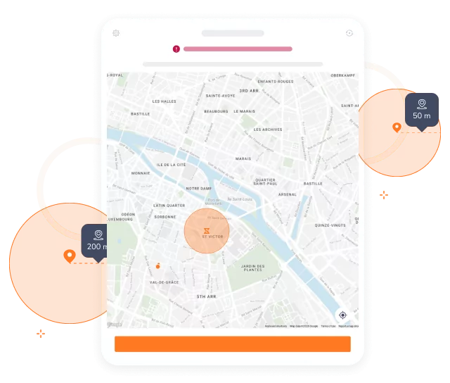 Présence GPS sur tablet