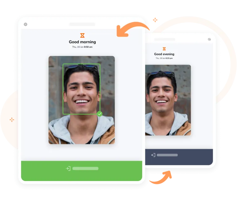 Instant face recognition on speed mode kiosk
