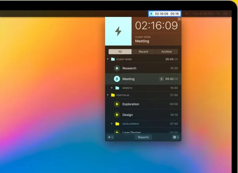 klokki timer for mac webshot