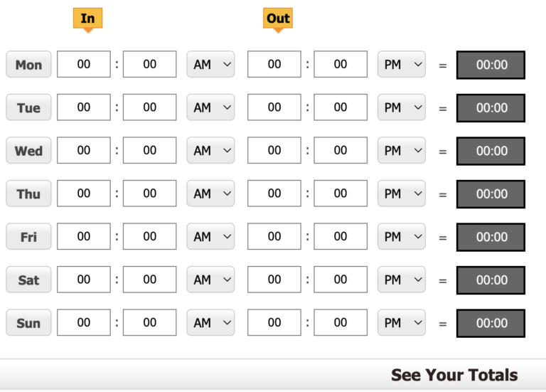 Time Card Calculator Geek