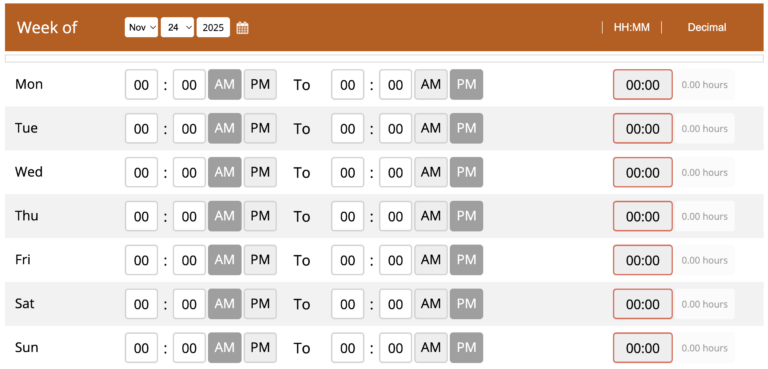 CalculateHours's Biweekly Calculator