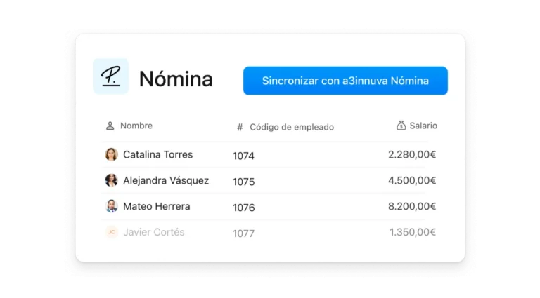 Aplicación de nóminas Personio