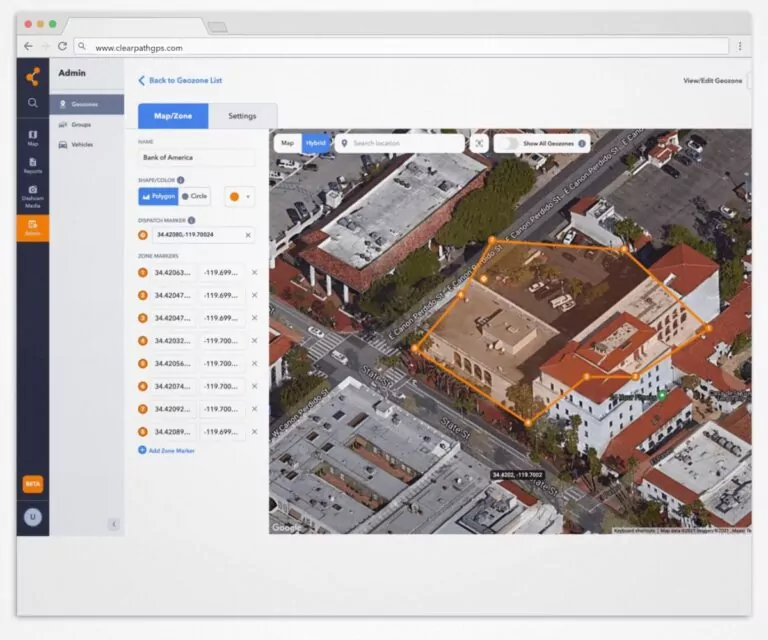 Delimitazioni confini geografici con ClearPathGPS