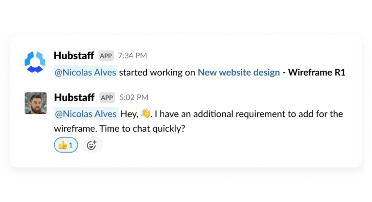 hubstaff slack integration