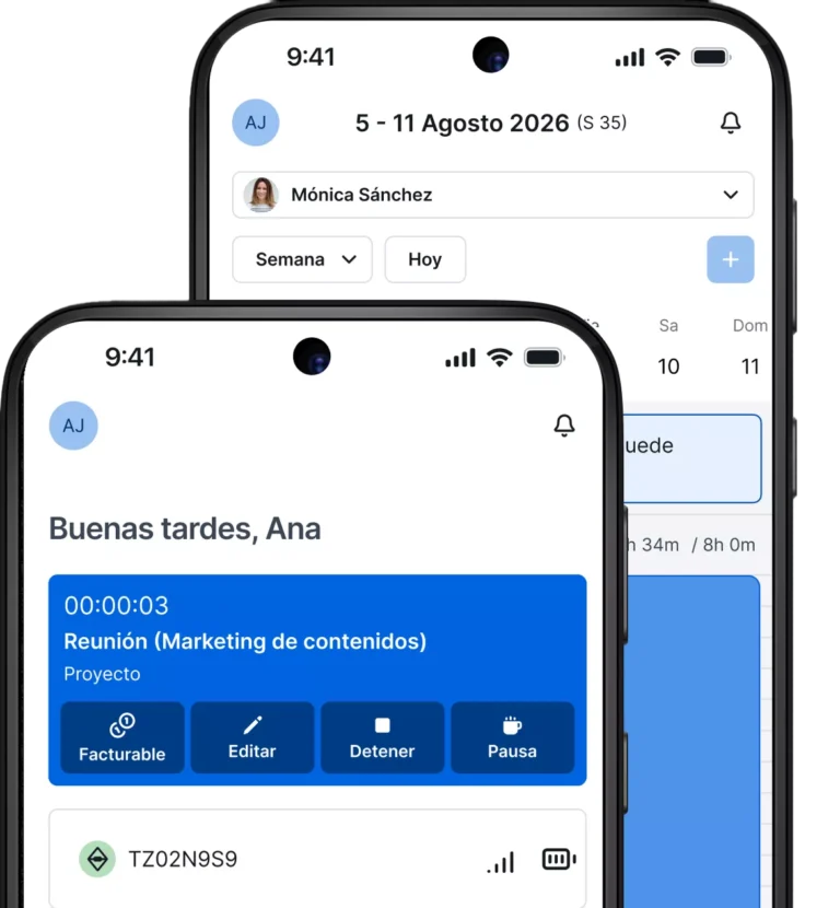 Panel de TimeTac