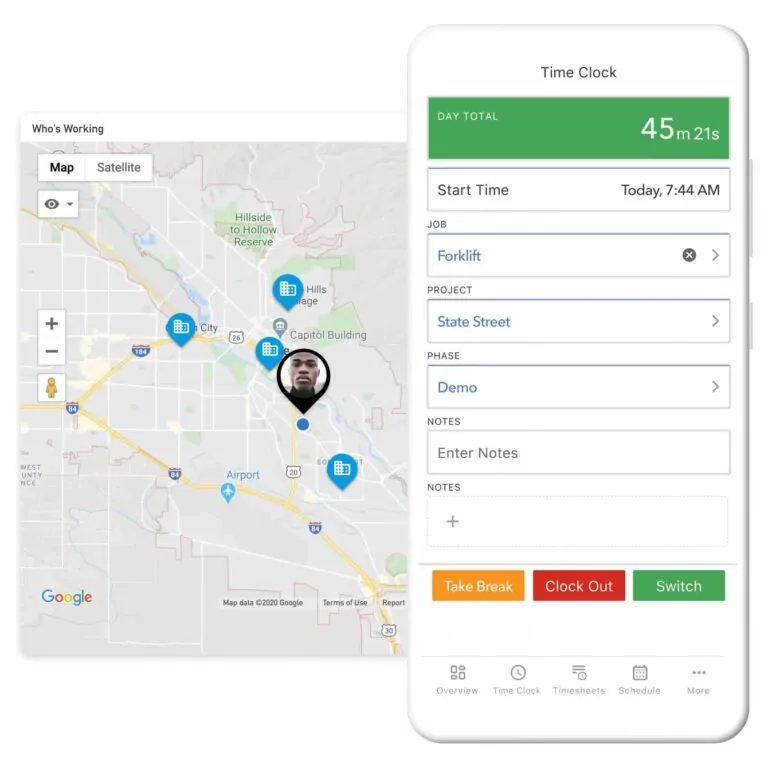 Rastreamento de geolocalização com o QuickBooks Time