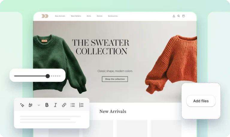shopify templates hero image
