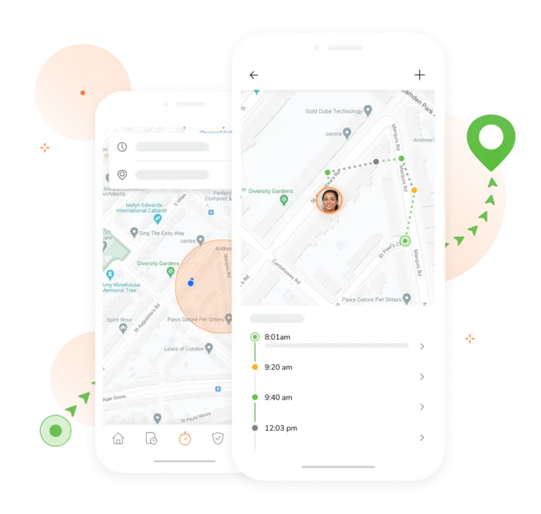 GPS location tracking app