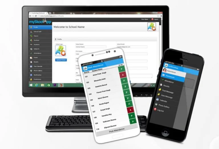 screenshot of myskoolapp's e-brochure