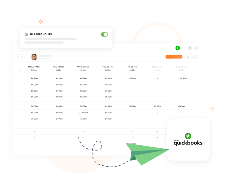 Sending billable hours from Jibble to QuickBooks