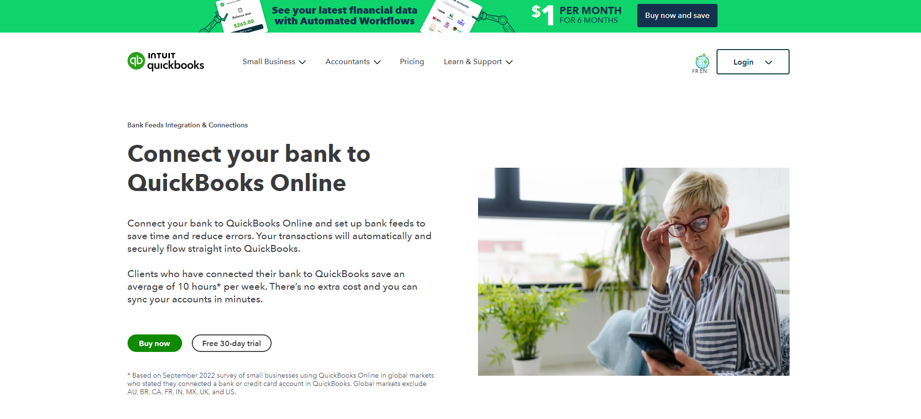 QuickBook integration compte bancaire