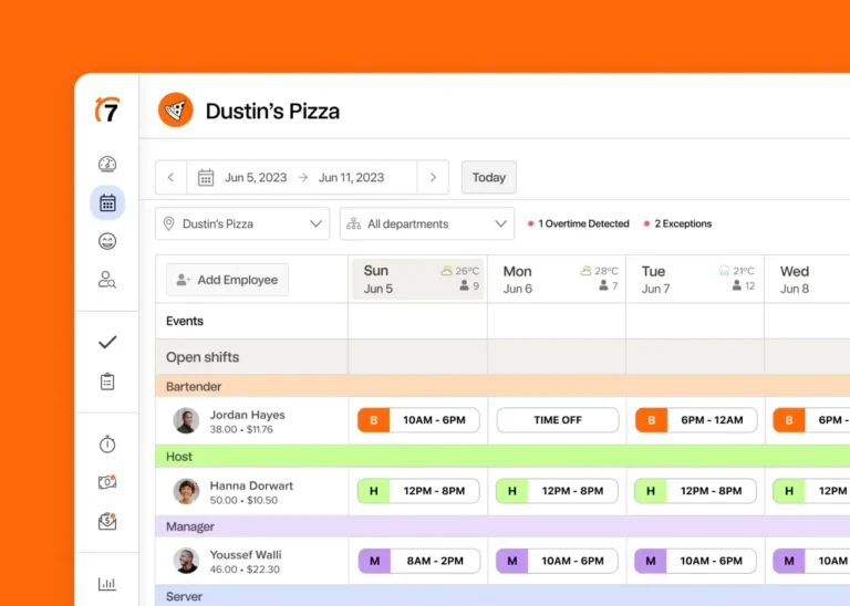 7shifts dashboard webshot