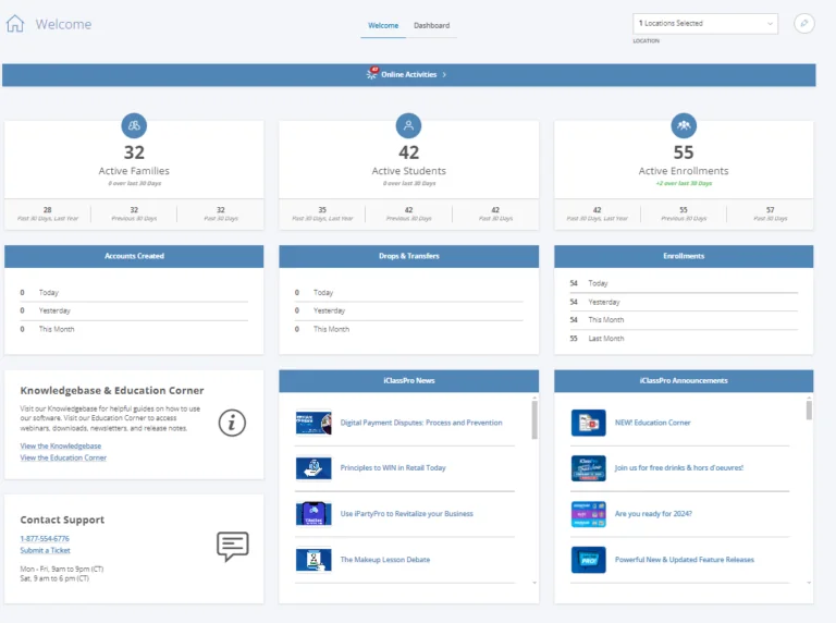 iclasspro dashboard