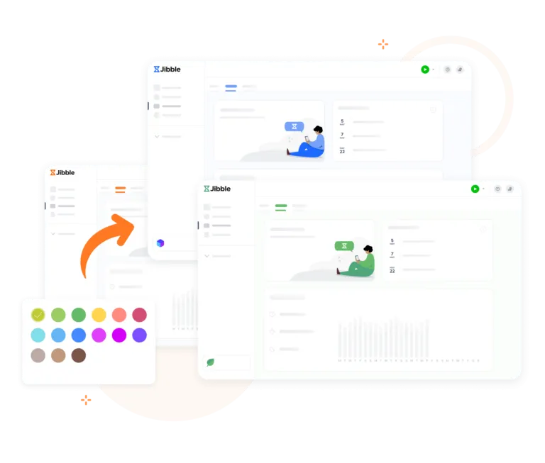 Rebrand Jibble with your custom brand logo and 