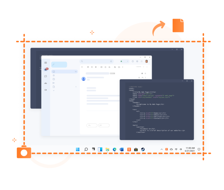 Screenshot capture on Windows desktops and laptops with Jibble's desktop time tracker