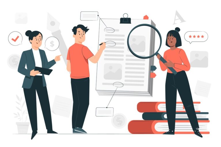 Illustration of a team making choices