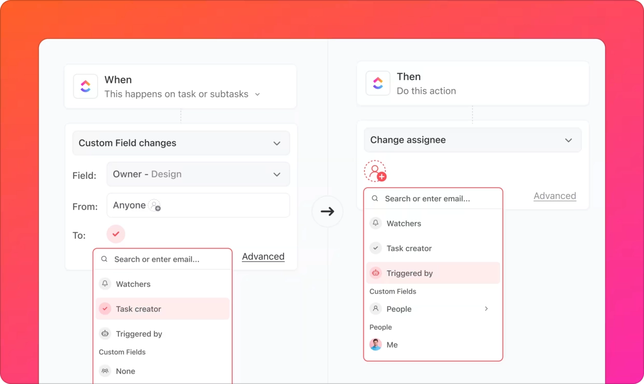 automatización de ClickUp