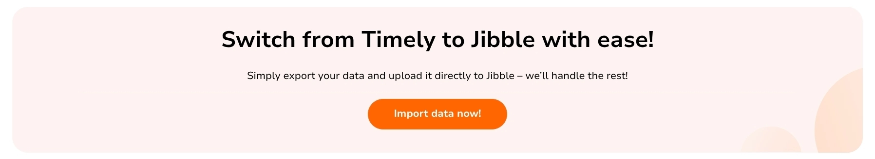 Import data from Timely to Jibble