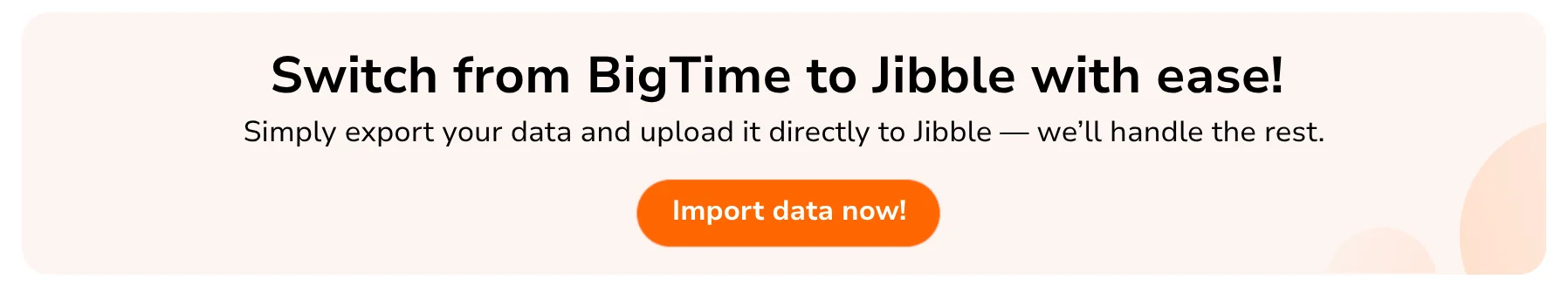 BigTime Import tool