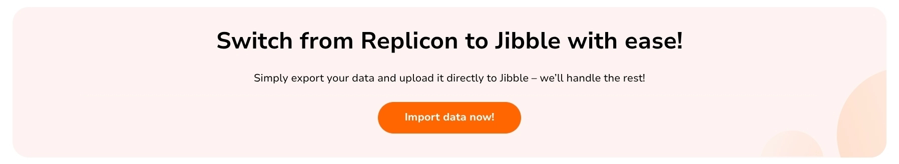 Import data from Replicon to Jibble