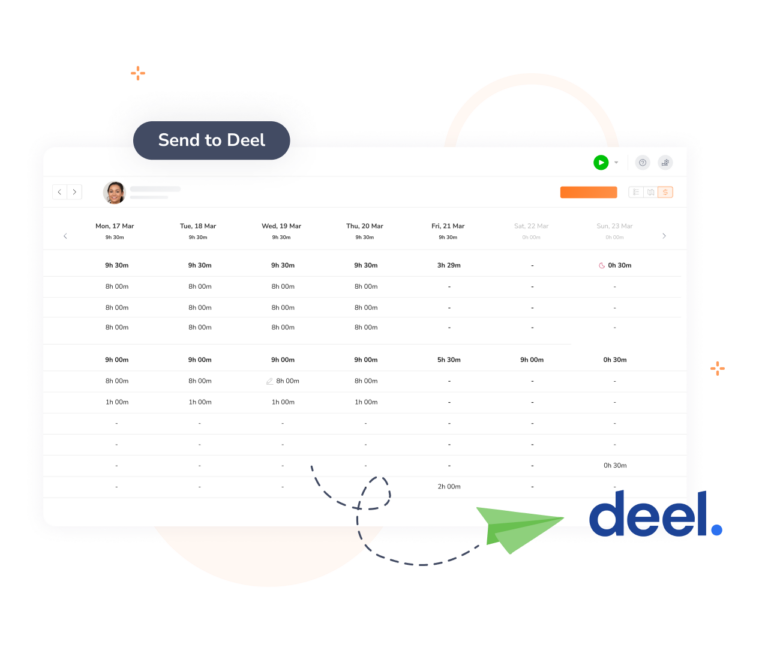 Manually send timesheet data to Deel