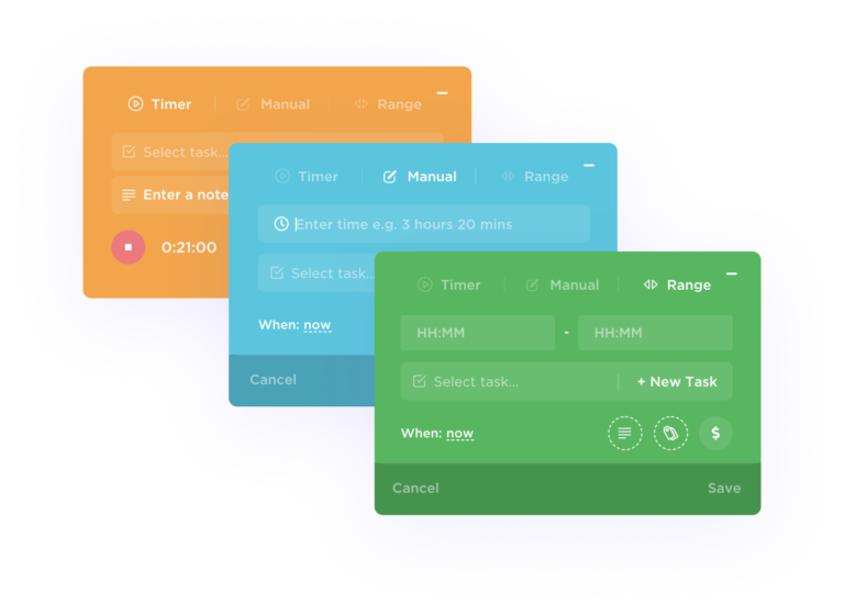 Fitur time tracking ClickUp