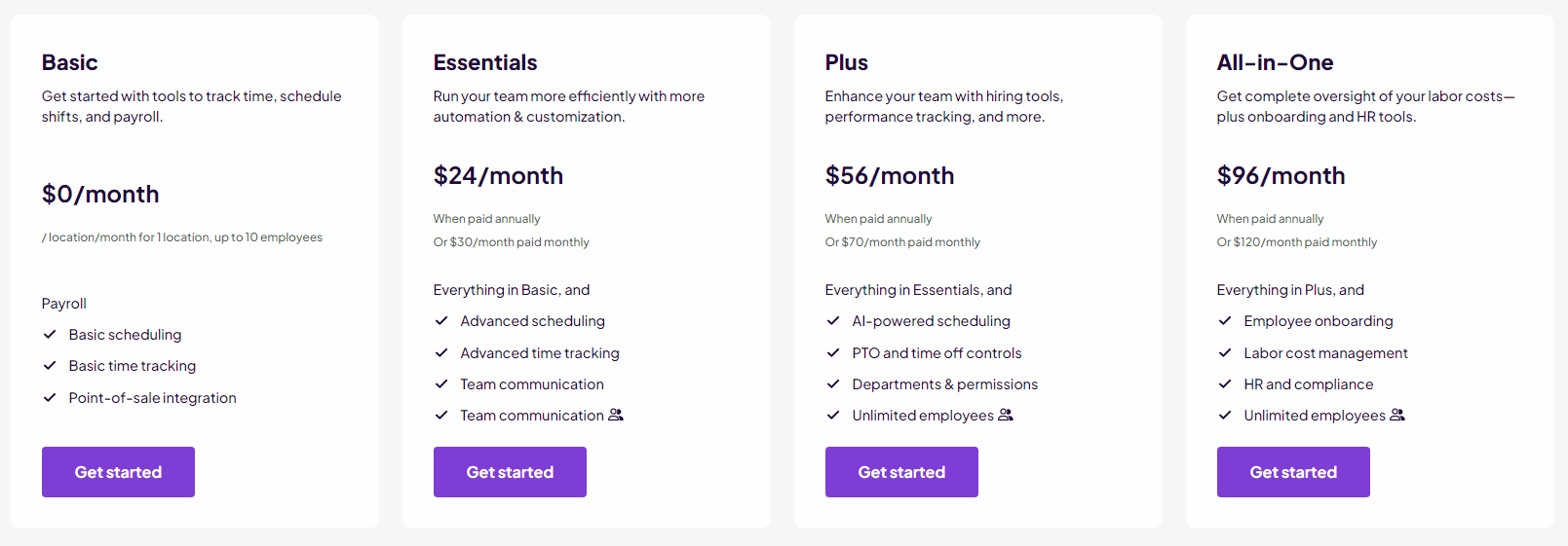 precios homebase app control horario