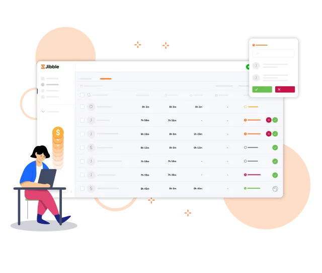 Approve timesheets for payroll with a few clicks.