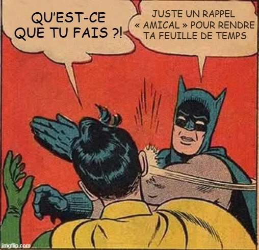 Rappel amical de la part de Batman.