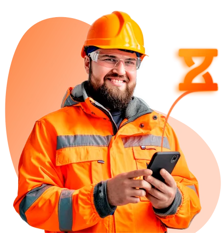 Anwesenheitszeit-Software für das Bauwesen.