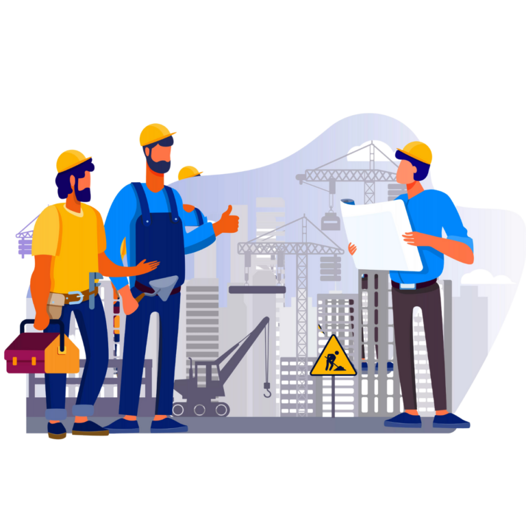 Controle de horas e presença para construção