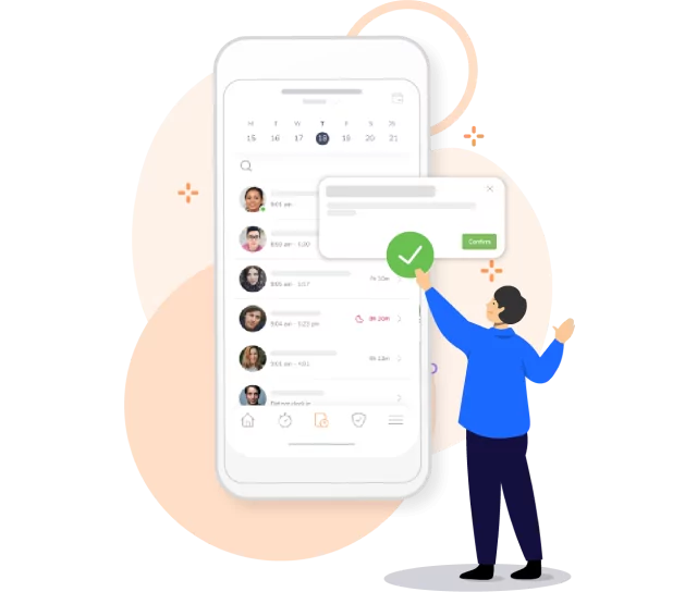 Set up timesheet approvers and pay periods. Get timesheets approved on time.