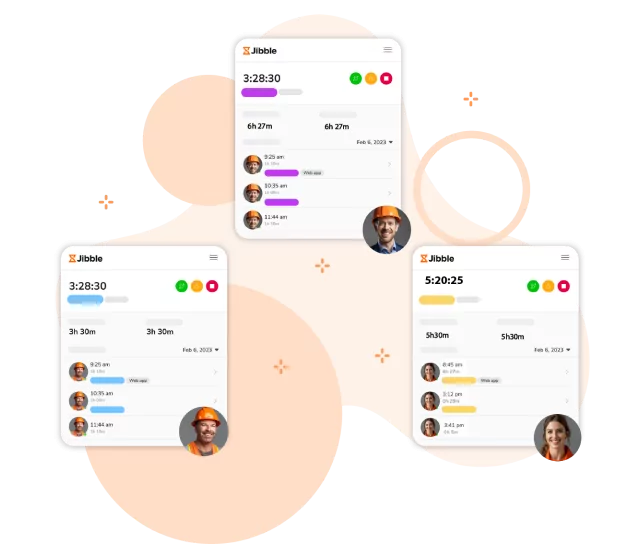 Track time against activities and projects