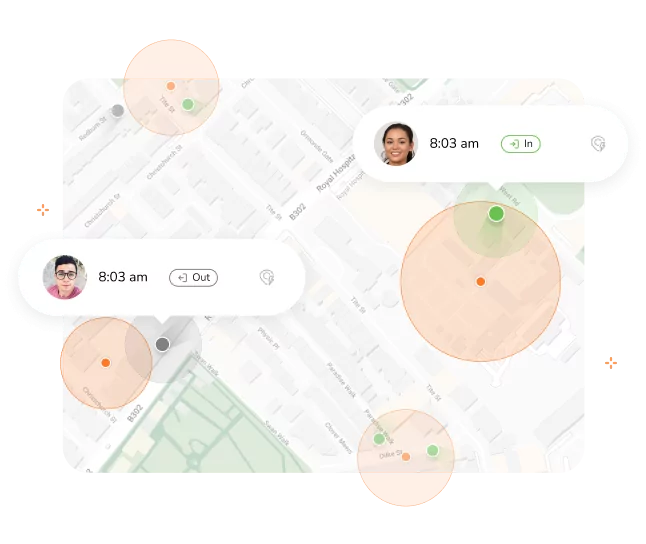 Automatic attendance based on geofence