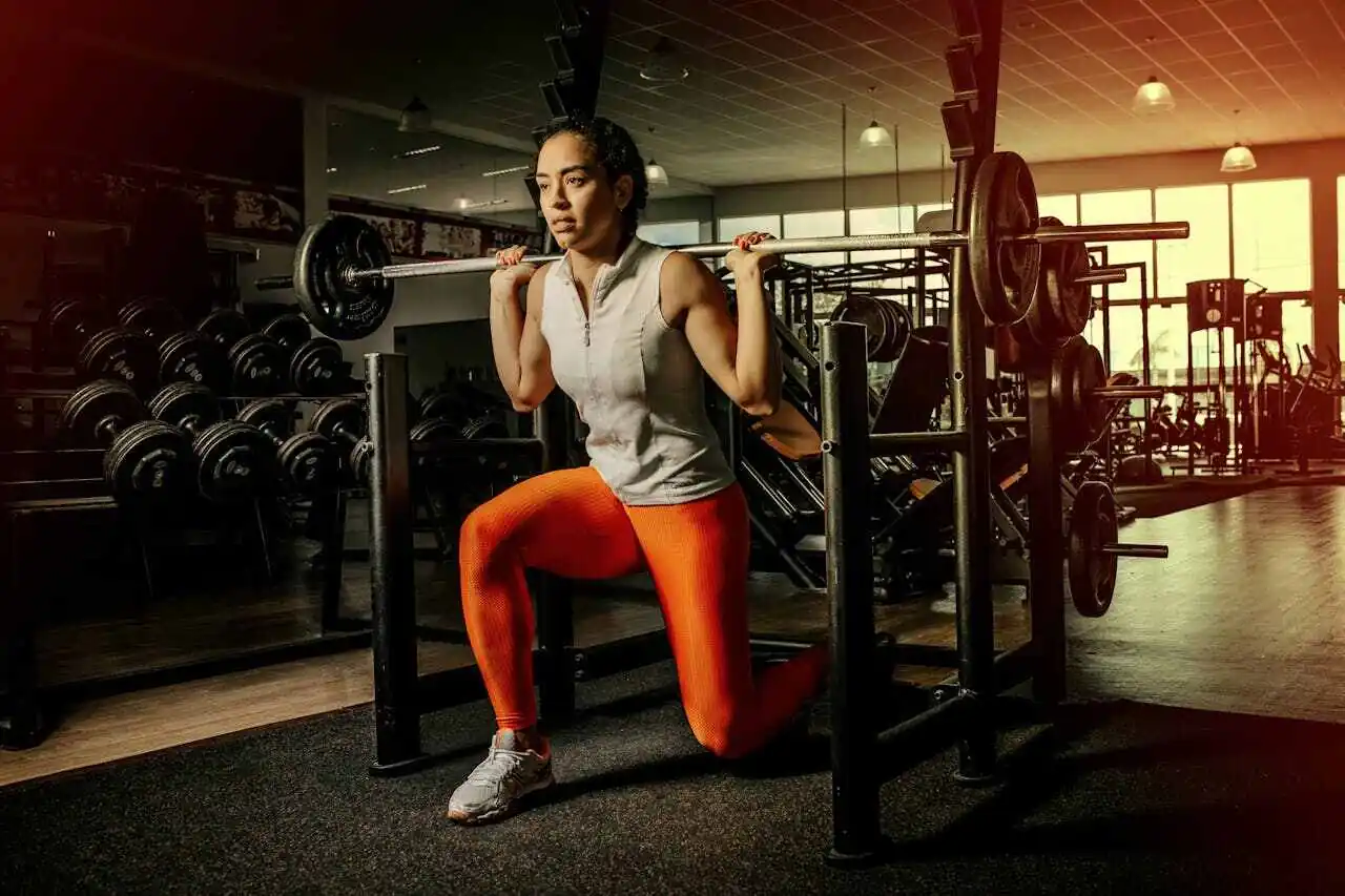 Women exercising in a gym.
