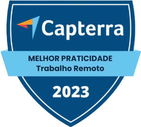 Capterra - Melhor Praticidade (Trabalho Remoto) 2023 Capterra - Melhor Praticidade (Trabalho Remoto) 2023