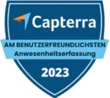Capterra - Best Ease of Use (Attendance Tracking) 2023 Capterra - Best Ease of Use (Attendance Tracking) 2023