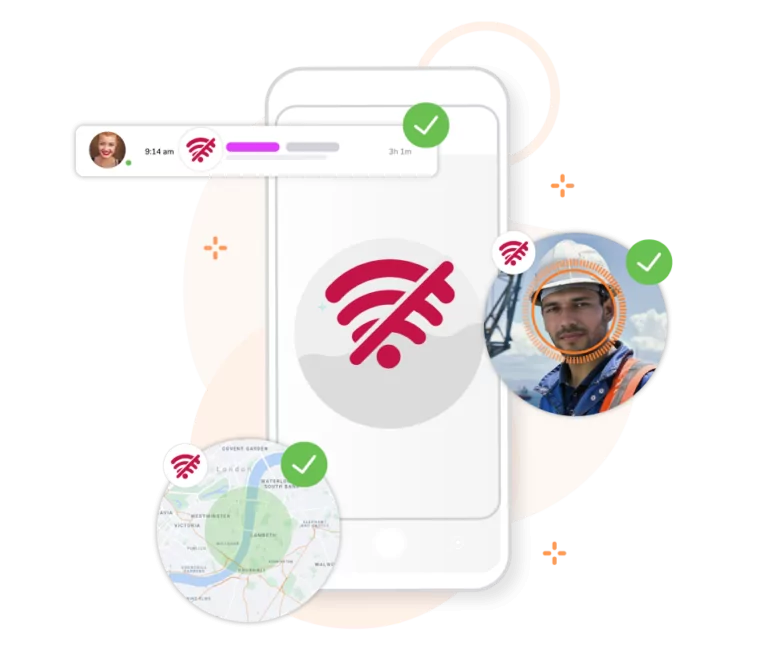 A worker continuing to track attendance even offline.