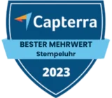 Capterra - Best Value (Time Clock) 2023 Capterra - Best Value (Time Clock) 2023