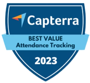 Jibble award for Capterra for Best Value for Attendance Tracking.