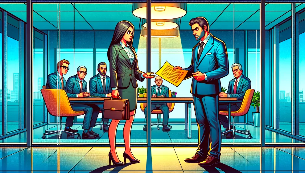 employé étant viré