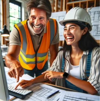 responsable parlant à un employé