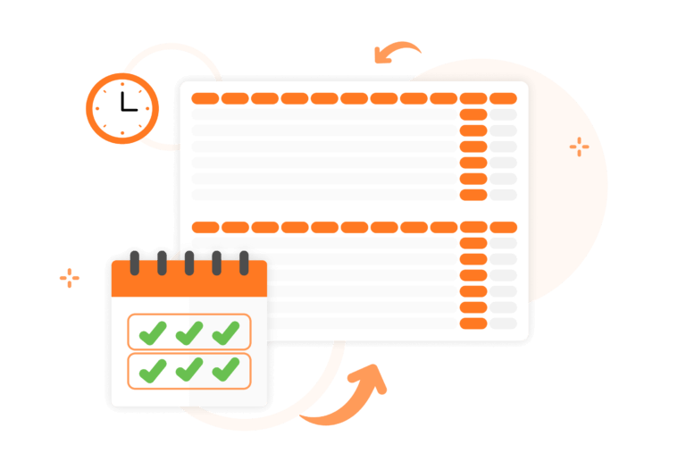 Template per timesheet semestrale dei dipendenti.