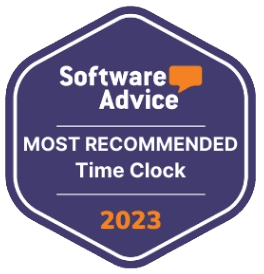 Jibble award for Software Advice (Most Recommended); Time Clock