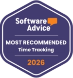 Software Advice – Most Recommended (Time Tracking) 2025