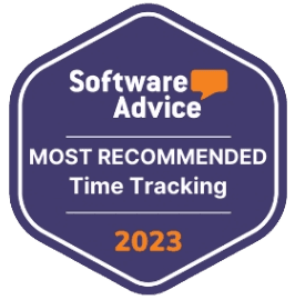 Jibble award for Software Advice (Most Recommended); Time Tracking.