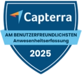 Capterra - Best Ease of Use (Attendance Tracking) 2025 Capterra - Best Ease of Use (Attendance Tracking) 2025